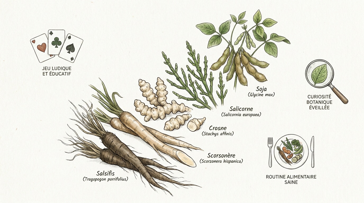 Sélection de légumes en S comme le salsifis et la scorsonère