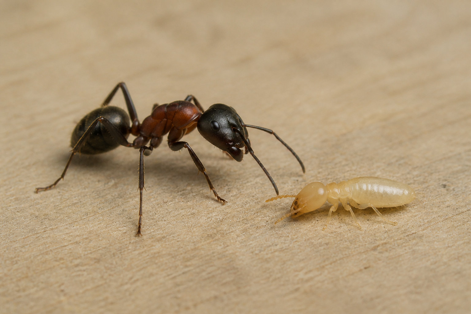 3 différences clés entre fourmis et termites